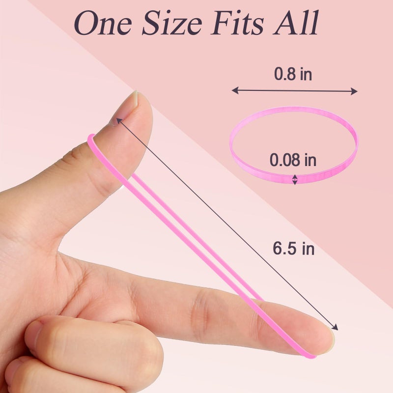 JIRIS 1000pcs Mini Hair Rubber Bands, Soft & Durable Plastic Elastic Hair Ties for Little Girls, Stretch Ponytail Ties for Kids Hairstyles and Braids - Image 3